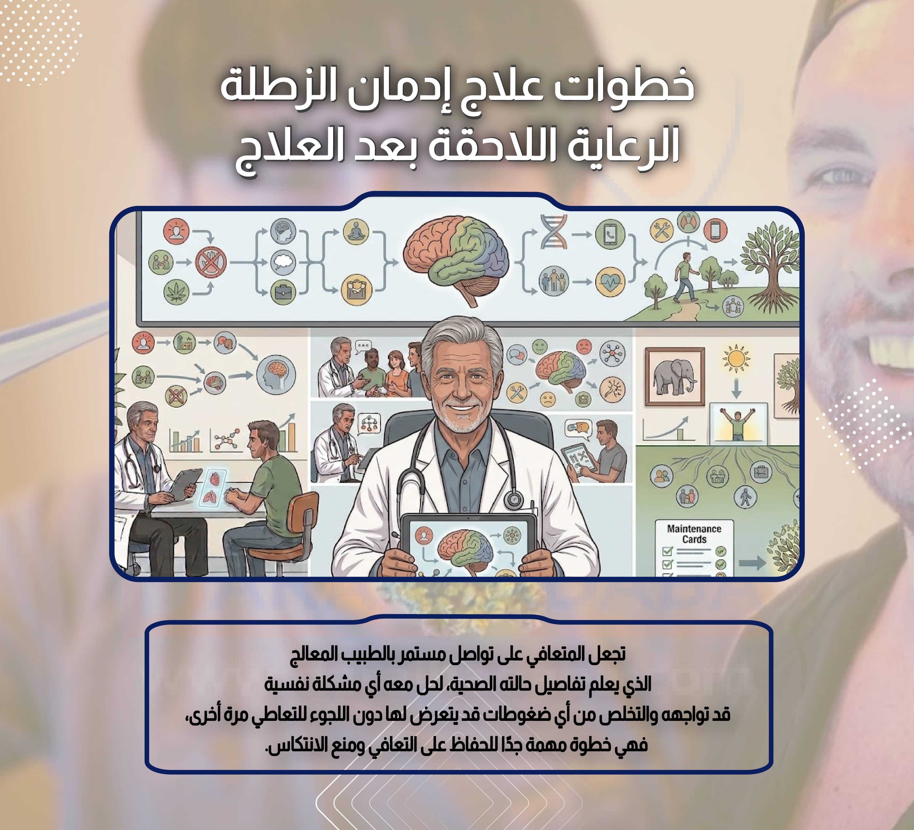 خطوات علاج إدمان الزطلة الرعاية اللاحقة بعد العلاج
